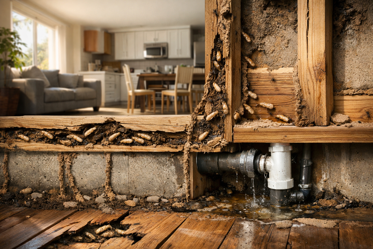 What Causes Termites in a Home or Apartment