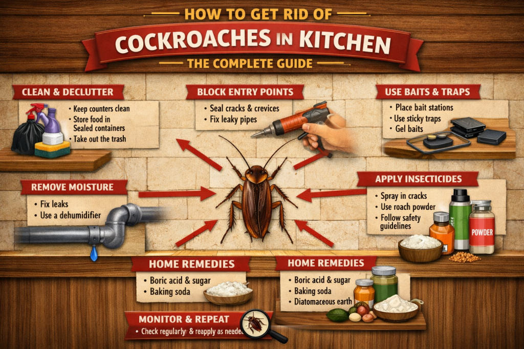How to Get Rid of Cockroaches in Kitchen